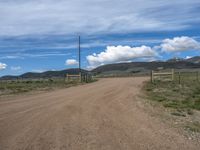 Straight Road in the Rural Landscape of Colorado, USA