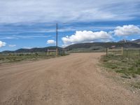 Straight Road in the Rural Landscape of Colorado, USA