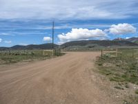 Straight Road in the Rural Landscape of Colorado, USA