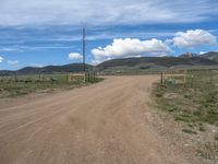 Straight Road in the Rural Landscape of Colorado, USA