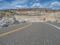 Straight Road in the Rural Landscape of Escalante, Utah