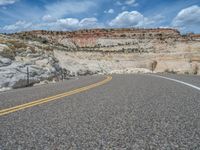 Straight Road in the Rural Landscape of Escalante, Utah