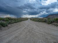 Straight Road in Rural Utah