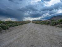 Straight Road in Rural Utah