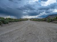 Straight Road in Rural Utah