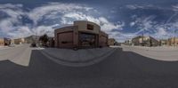 an image of a 360 - view of a downtown street in the united states of america