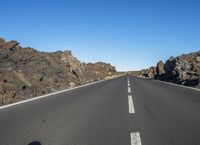 Straight Down the Road in Tenerife, Spain