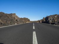 Straight Down the Road in Tenerife, Spain