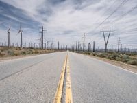 Straight Road Through Mojave Desert
