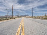 Straight Road Through Mojave Desert