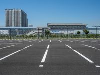 Straight Road Through Urban Landscape