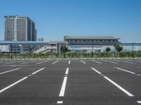 Straight Road Through Urban Landscape