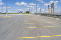 Straight Road through Toronto Residential Parking Lots