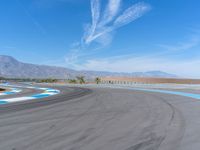 Straight Road in the USA: Asphalt on a Sunny Day