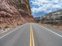 Straight Road in Utah: Asphalt Through the Landscape