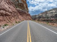 Straight Road in Utah: Asphalt Through the Landscape