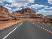 A Straight Road in Utah's Capitol Reef