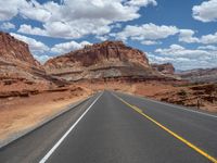 A Straight Road in Utah's Capitol Reef