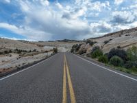 Straight Road in Utah's Head of the Rocks