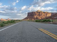 Straight Road in Utah: A Landscape at Dawn