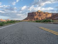 Straight Road in Utah: A Landscape at Dawn