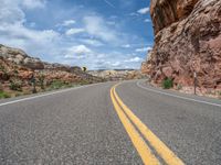 Straight Road in Utah Landscape, USA