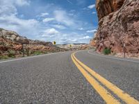 Straight Road in Utah Landscape, USA