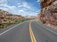 Straight Road in Utah Landscape, USA