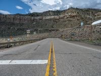 Straight Road in Utah: A Scenic Mountain Landscape