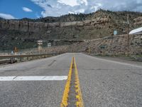 Straight Road in Utah: A Scenic Mountain Landscape