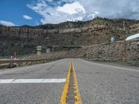 Straight Road in Utah: A Scenic Mountain Landscape