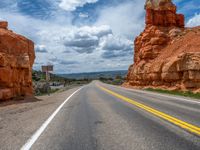 A Straight Road Through Utah's Scenic Landscape