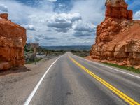 A Straight Road Through Utah's Scenic Landscape