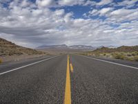 Straight Down the Road in Utah, USA