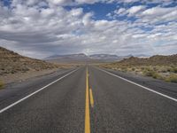 Straight Down the Road in Utah, USA