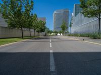 Straight Road in Zaragoza, Spain