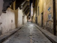 Straight Road in Tuscany: Night Lights