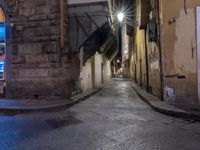 Straight Road in Tuscany: Night Lights