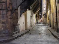 Straight Road in Tuscany: Night Lights