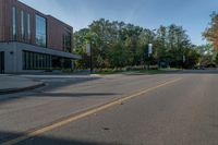 Suburban Architecture: Tints and Shades Under a Clear Sky