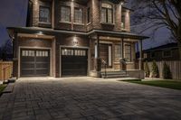 Suburban Home with Brick Facade and Windows 001