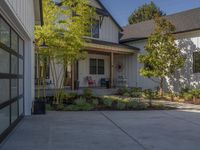 this home is well maintained and empty as well as the landscape around it is neat