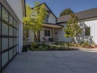 this home is well maintained and empty as well as the landscape around it is neat