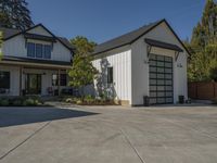 Suburban Home with Clear Sky Surrounded by Trees 001