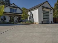 Suburban Home with Clear Sky Surrounded by Trees