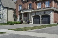 Suburban Home with Clear Sky and Tree