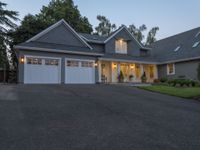 Suburban Home with Clear Sky in the USA