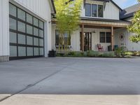 a very nice house with an attached garage area with a fire hydrant on the front