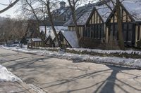 Suburban House in Toronto, Canada: Winter Scene