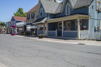 Suburban Neighborhood Clear Sky Day